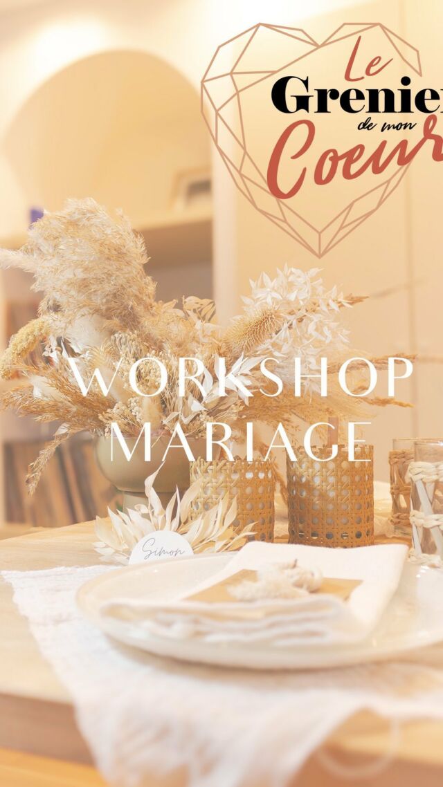 C’est tout nouveau ! Le Grenier de Mon Cœur vous propose, à vous et à vos proches, un atelier inédit pour préparer votre mariage de façon originale et personnalisée ! ✨

🌈🔨Venez découvrir un espace convivial où la créativité est à l’honneur ! Que vous soyez un bricoleur chevronné ou débutant, notre atelier est adapté à tous les niveaux ! 

Créez des décorations uniques, des accessoires personnalisés et des souvenirs mémorable pour le plus beau jour de votre vie ! 💐